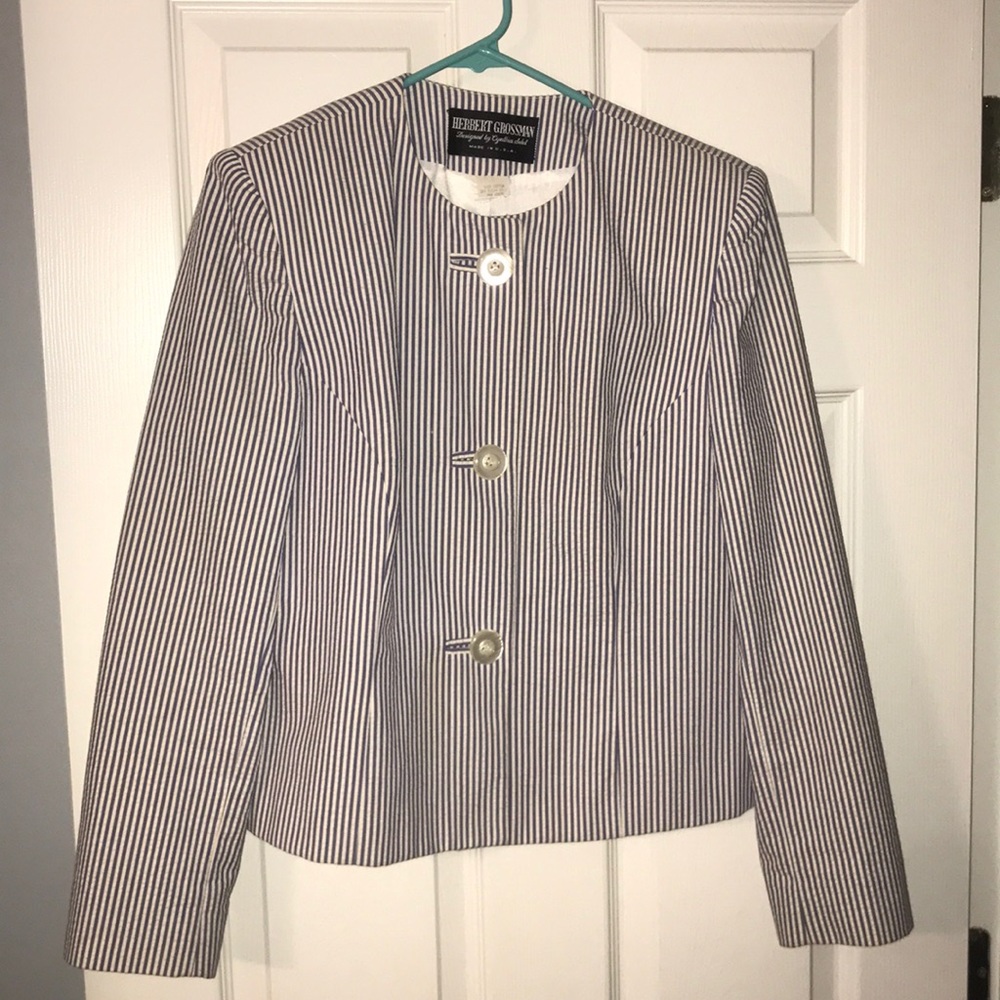 Vintage seersucker blazer